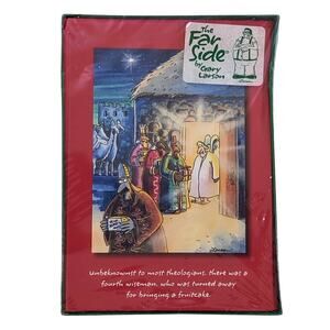 12 Pack 1994 The Far Side Christmas Card Fourth Wise Man Fruitcake New Sealed
